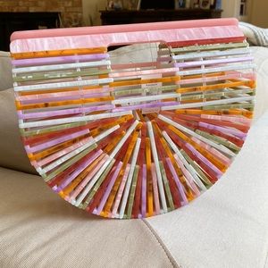 Colorful Acrylic Handbag- cult Gia dupe